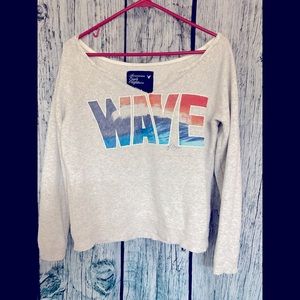 American Eagle Crop Hoodie